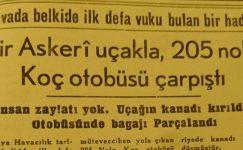 1950-1960 Yılları Arası – Yerel Basında Uçak Kazaları