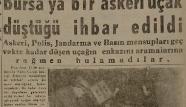 Ulubat Gölü’ne Uçak Düştü – Dağa Uçak İndi