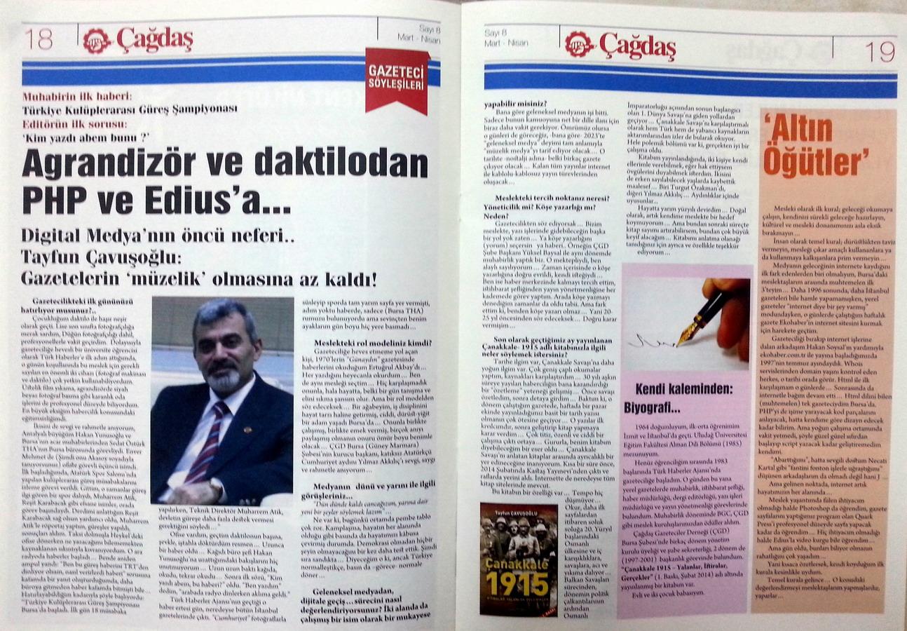 Digital Medya’nın öncü neferi… Tayfun Çavuşoğlu: “Gazetelerin müzelik olmasına az